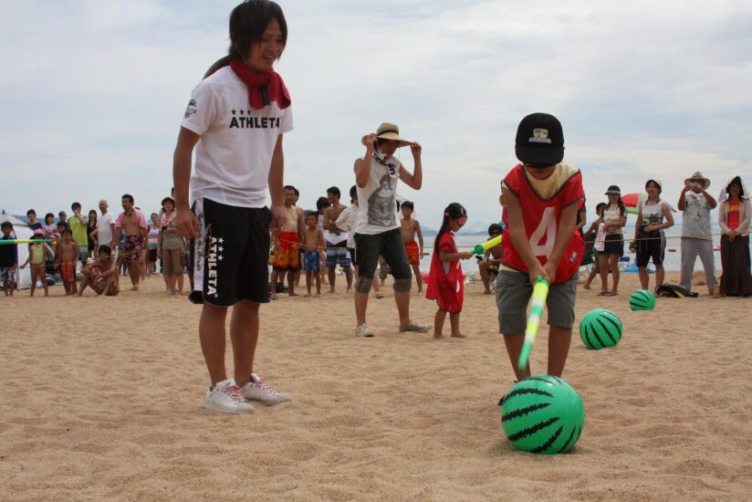 渋川海水浴場　スイカ割り大会　7月29日（金）