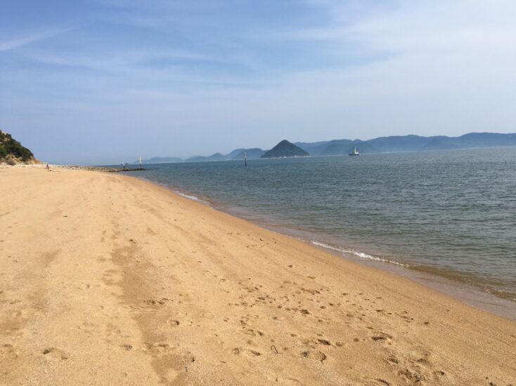 岡山県で最も大きい海水浴場『渋川海水浴場』