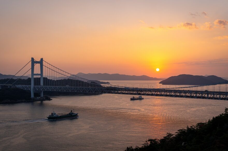 児島・下津井の夕景を巡る絶景バス旅
